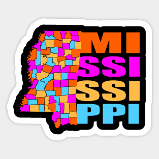 USA state: Mississippi Sticker